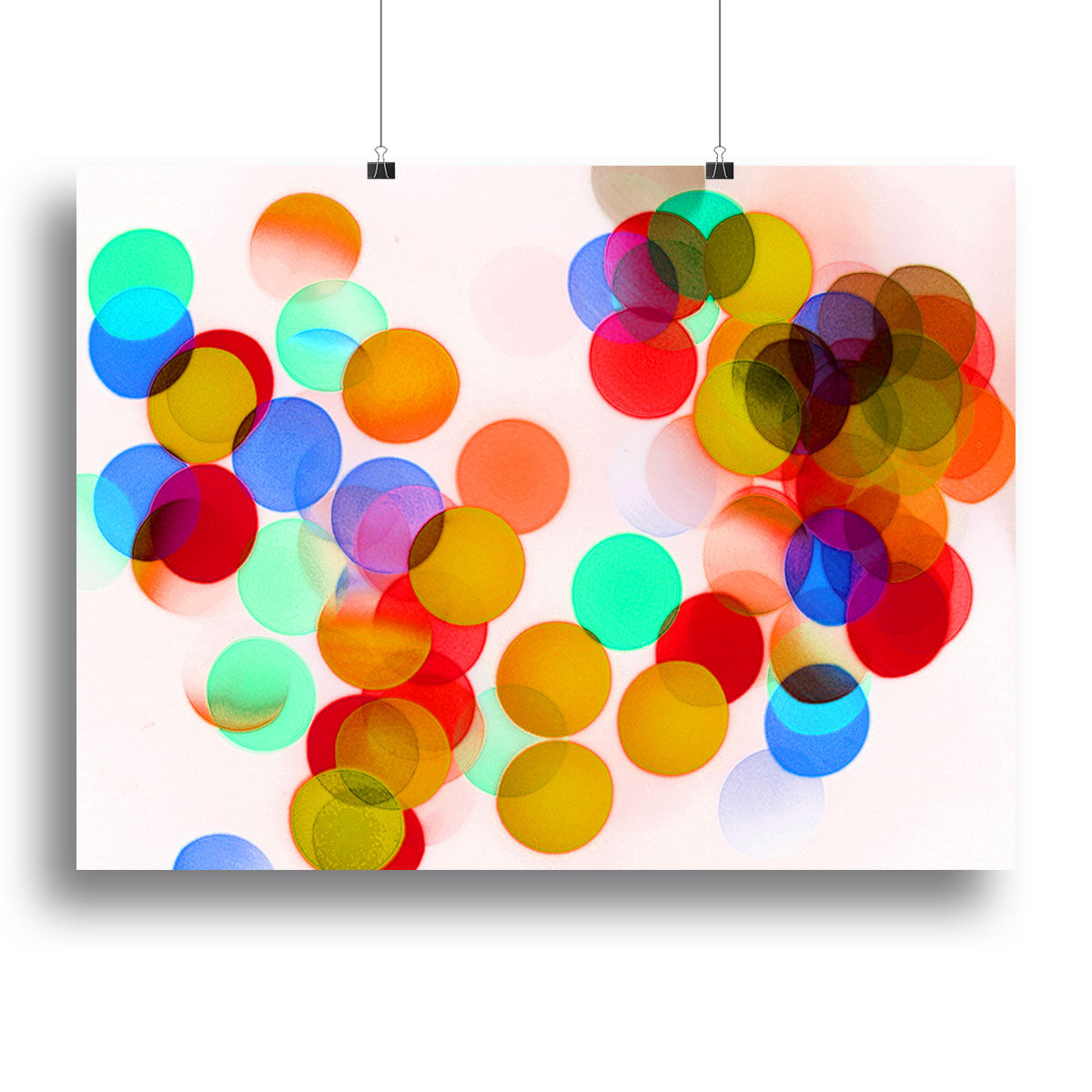 A beautiful Blurred Lights Canvas Print featuring soft, abstract light patterns in calming colors, perfect for modern decor.