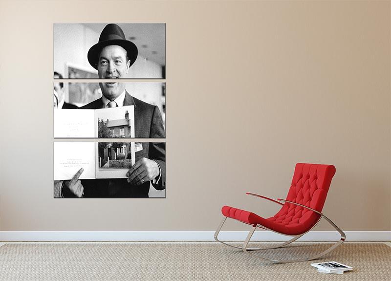Bob Hope 3 Split Panel Canvas Print featuring three high-quality canvases with a cohesive design, perfect for home or office decor.