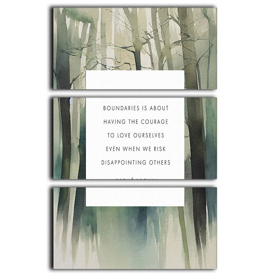 Boundaries 3 Split Panel Canvas Print featuring three cohesive panels with elegant designs, perfect for home decor.