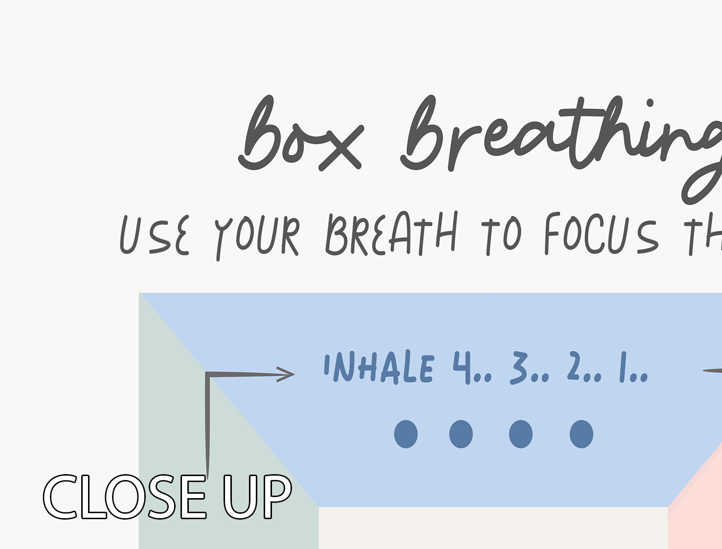 Box Breathing 3 Split Panel Canvas Print showcasing three high-quality canvases with a cohesive design, perfect for enhancing any room's decor.