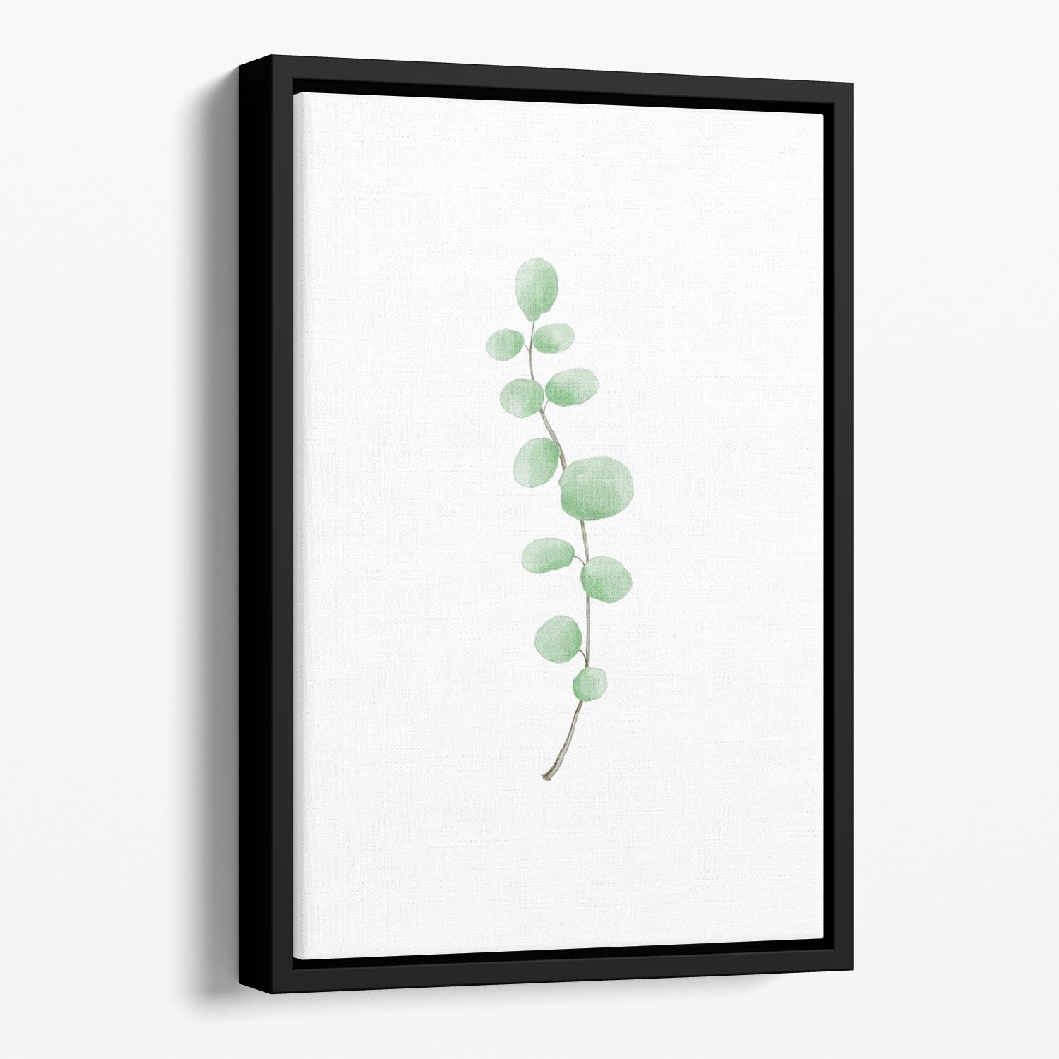 Branch Floating Framed Canvas featuring vibrant abstract art in an elegant wooden frame, creating a contemporary decor piece.