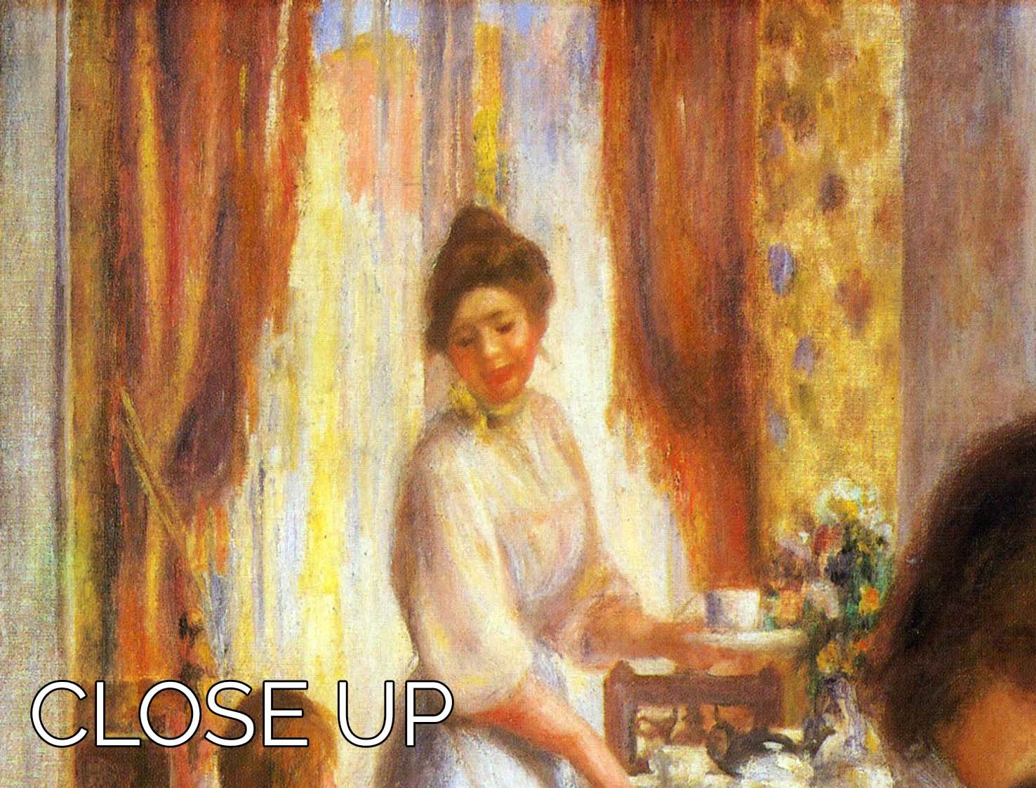 A beautiful 3-panel canvas print of Renoir's Breakfast at Berneval, showcasing vibrant colors and intricate details.