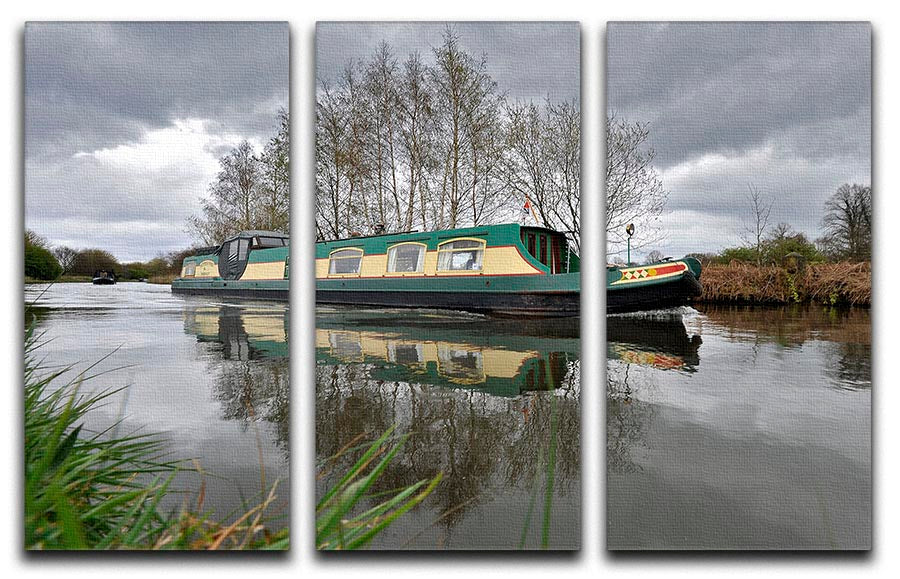 Bridgewater Canal 3 Split Panel Canvas Print featuring three high-quality canvases with a captivating design, perfect for home or office decor.