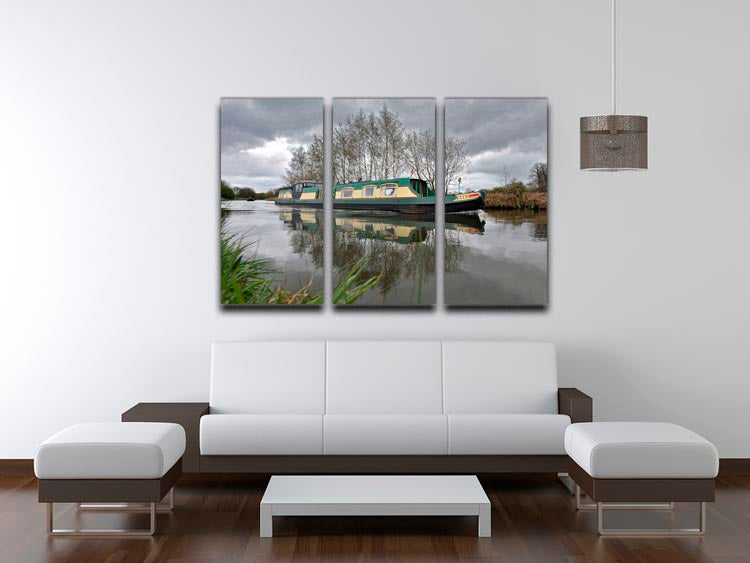 Bridgewater Canal 3 Split Panel Canvas Print featuring three high-quality canvases with a captivating design, perfect for home or office decor.
