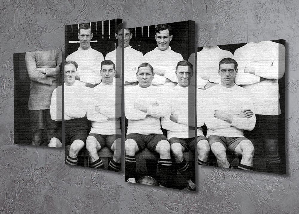 A vintage 1927 team photo of Bristol City Football Club displayed on a 4-split panel canvas, showcasing the team's historic legacy.