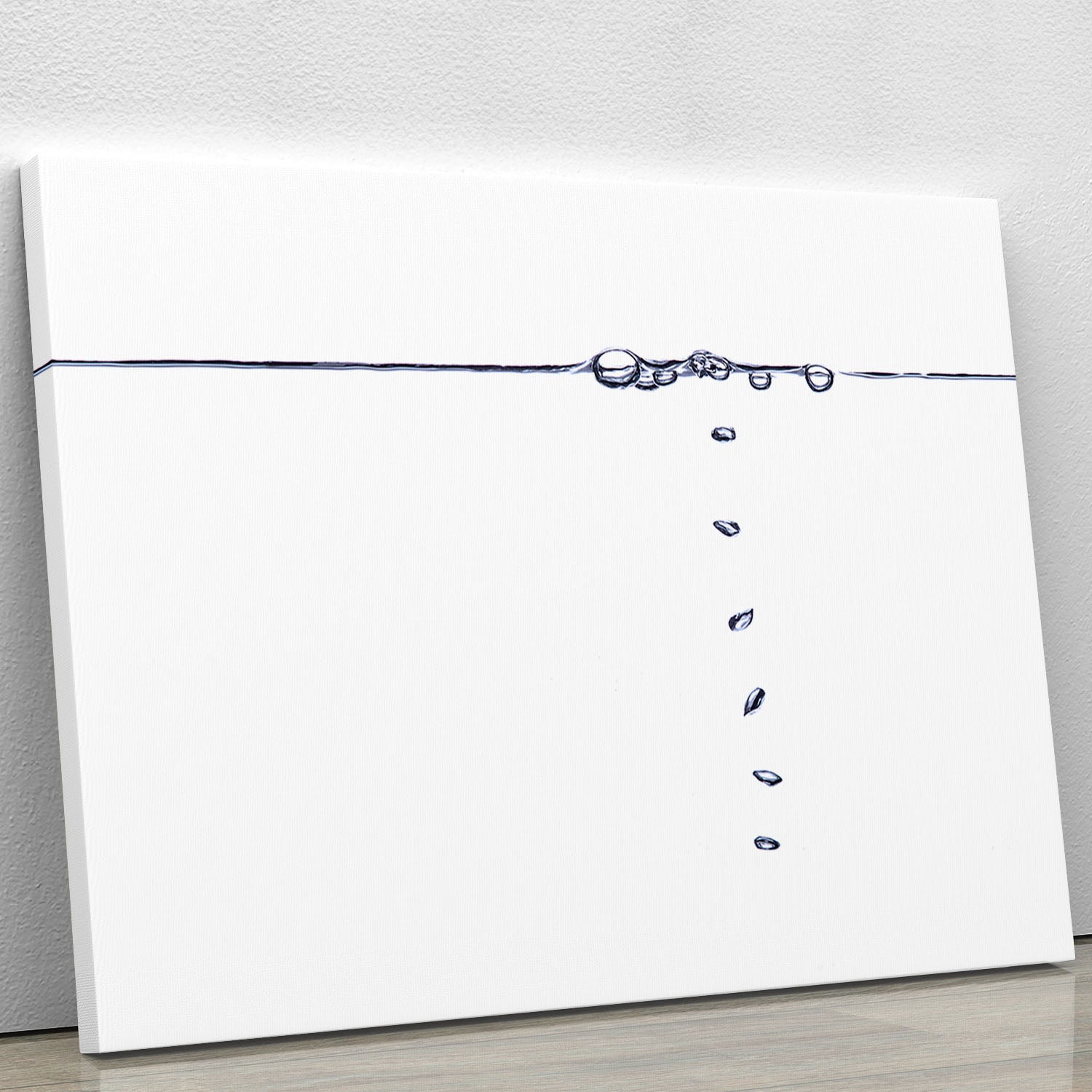 A vibrant Bubbles Canvas Print showcasing colorful bubbles against a textured background, perfect for modern decor.