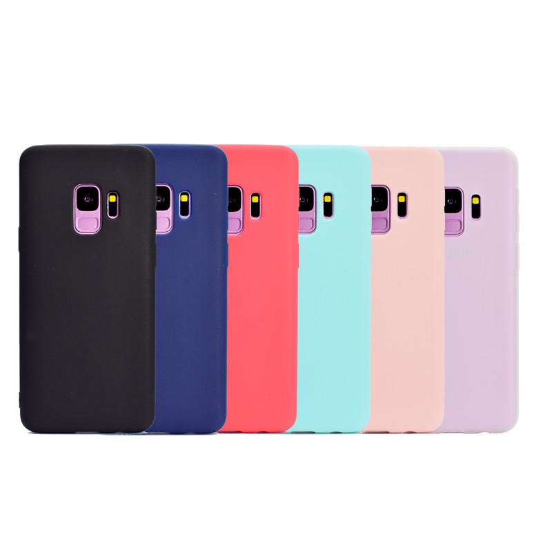 Candy Color Case for Samsung Galaxy S9 Plus, soft TPU material, ultrathin design, available in vibrant colors.