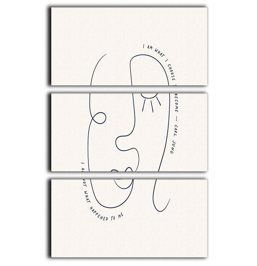 Carl Jung 3 Split Panel Canvas Print featuring three high-quality canvases with captivating designs, perfect for home or office decor.