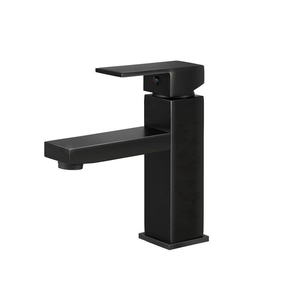 Cefito Basin Mixer Tap Faucet in matte black finish, showcasing its sleek design and durable materials.