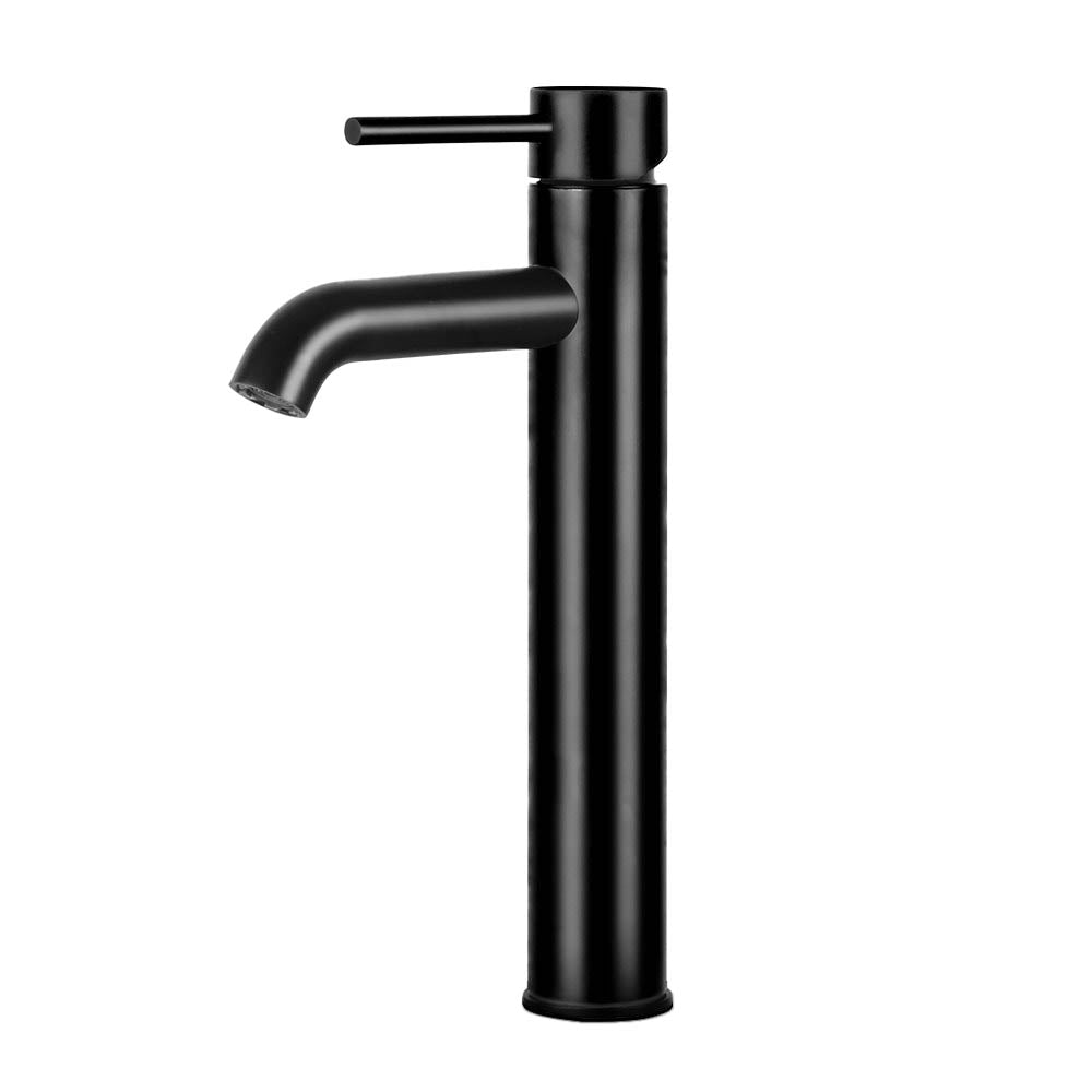 Cefito Basin Mixer Tap Faucet in matte black finish, showcasing its sleek design and high-quality materials.