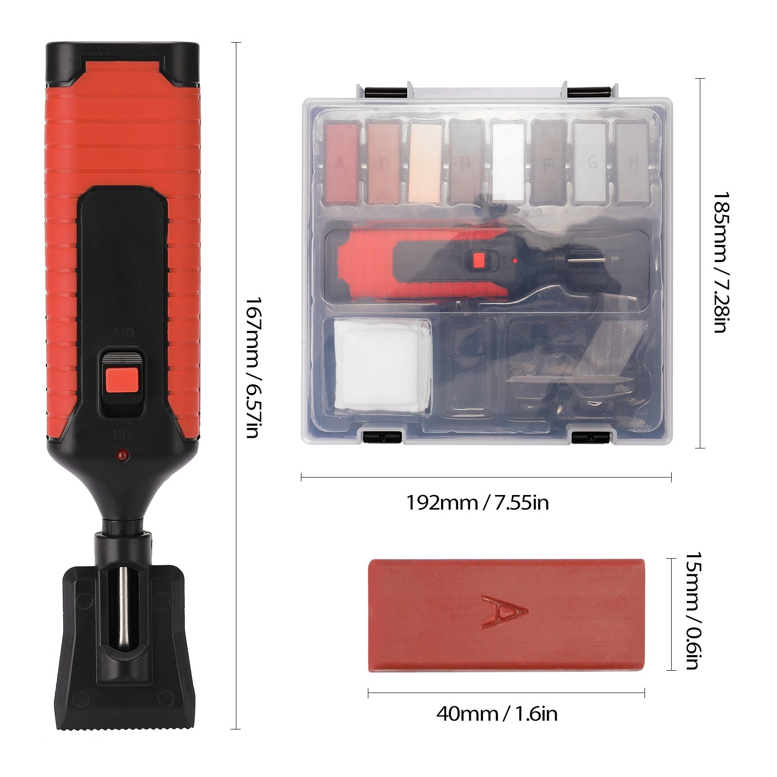 Ceramic Tile Repairing Tool Set featuring various tools for scratch and crack repairs on tile surfaces, designed for convenience and efficiency.