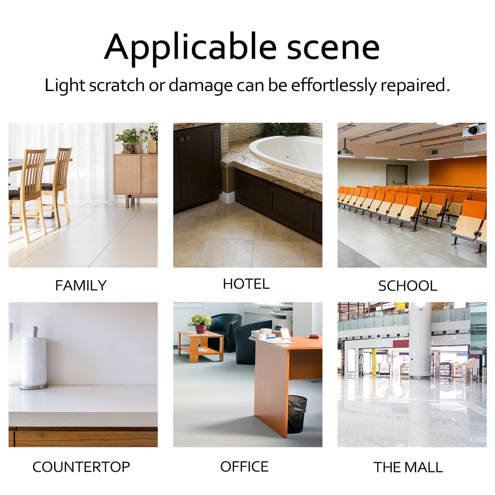 Ceramic Tile Repairing Tool Set featuring various tools for scratch and crack repairs on tile surfaces, designed for convenience and efficiency.