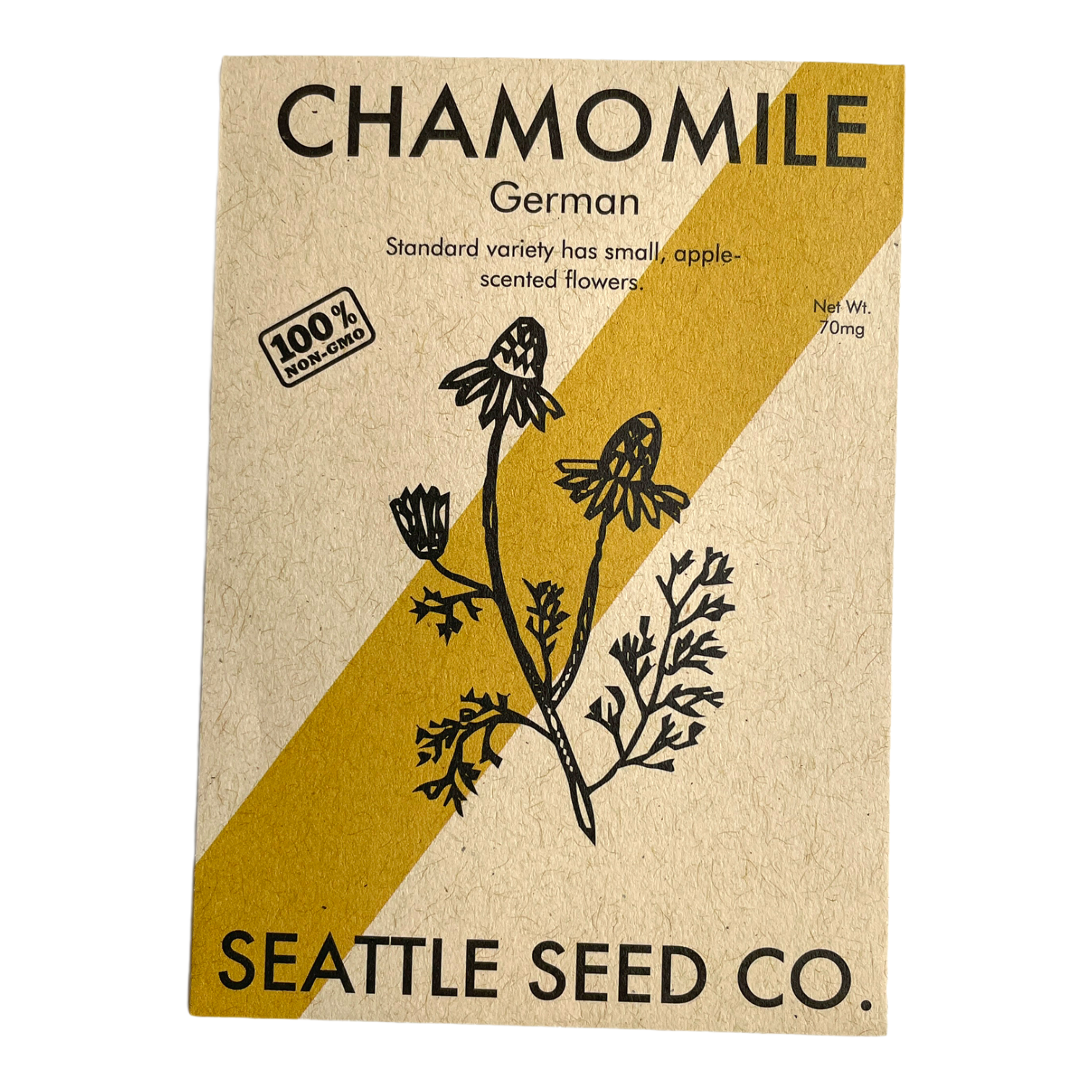 A close-up of dried German chamomile flowers, showcasing their delicate petals and rich aroma, ideal for herbal tea and remedies.