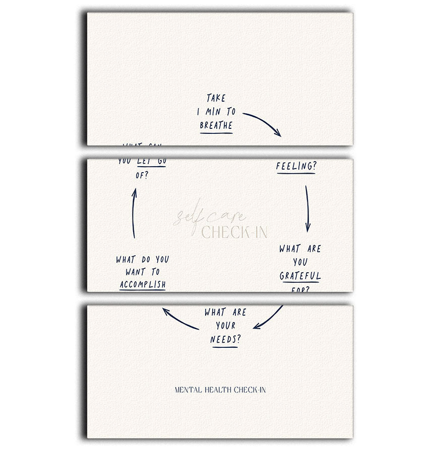 Checkin 3 Split Panel Canvas Print featuring three high-quality canvases with modern art design, perfect for home or office decor.