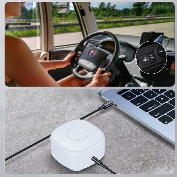 CHOETECH AUX007 8-pin to 3.5mm Male Audio Cable for iPhone in black, showcasing its connectors and durable design.