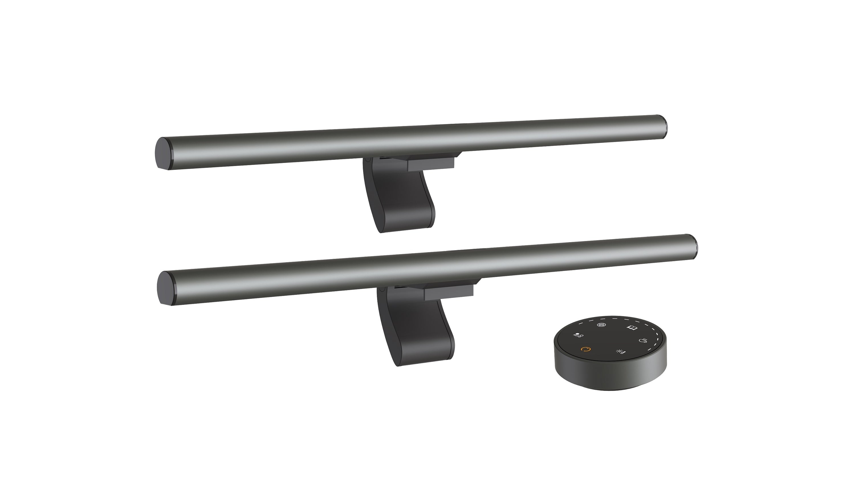 CHOETECH MIX-E1129 Wireless Controlled LED Lamp mounted on a monitor, providing soft diffused light for desk work.