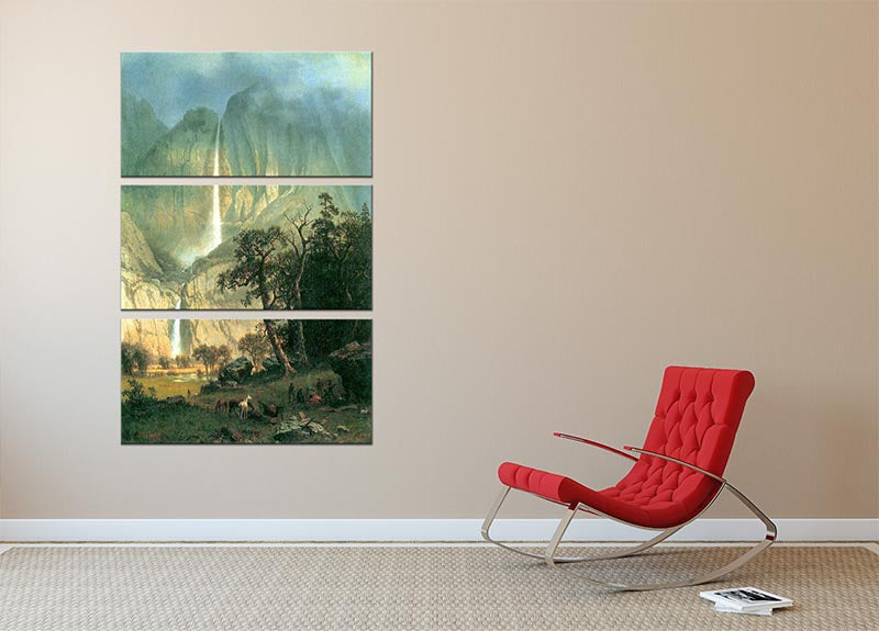 Cho-Looke Yosemite Waterfall 3-panel canvas print showcasing a stunning natural landscape.