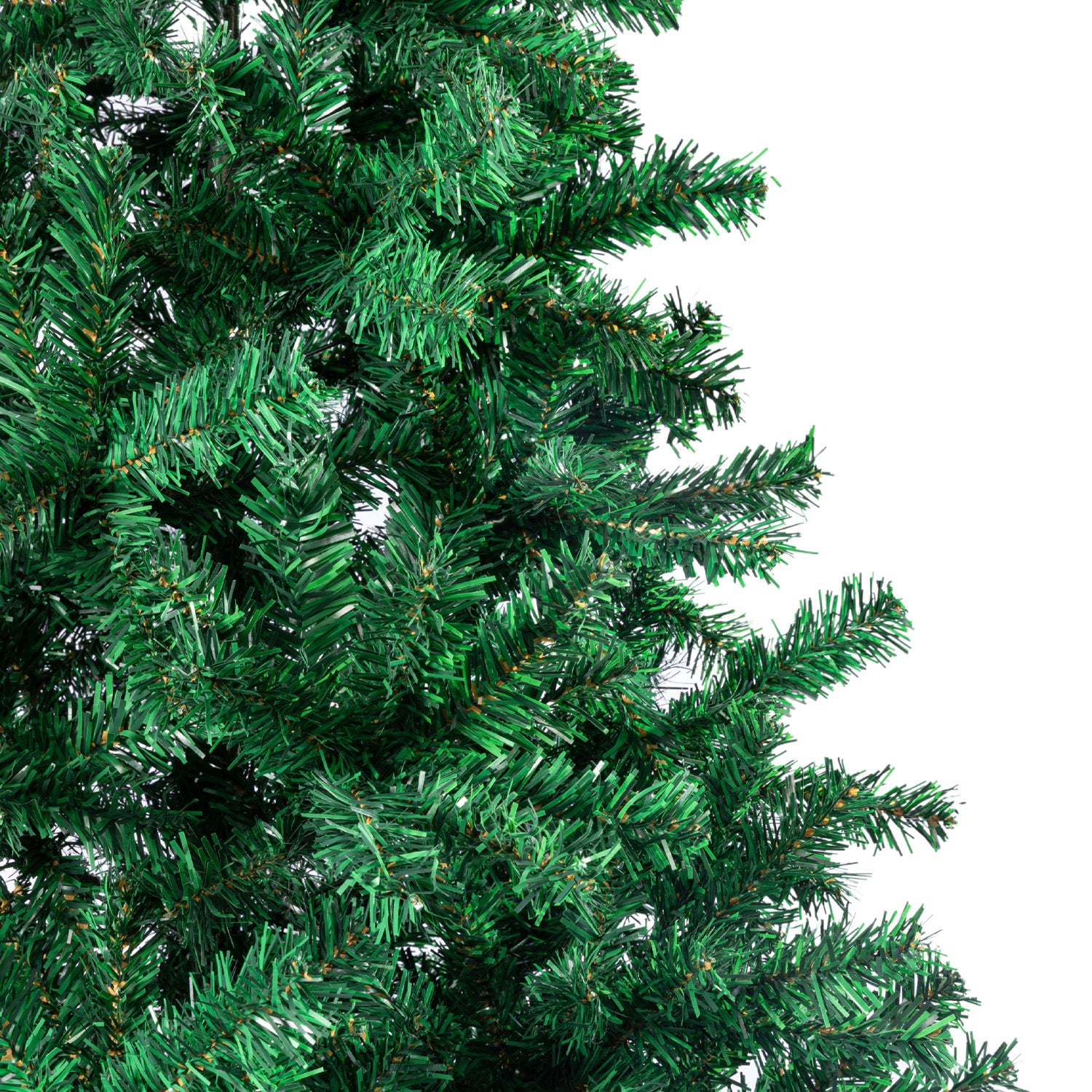 Christabelle Green Christmas Tree 1.5m with abundant foliage and sturdy metal base, perfect for holiday decorations.