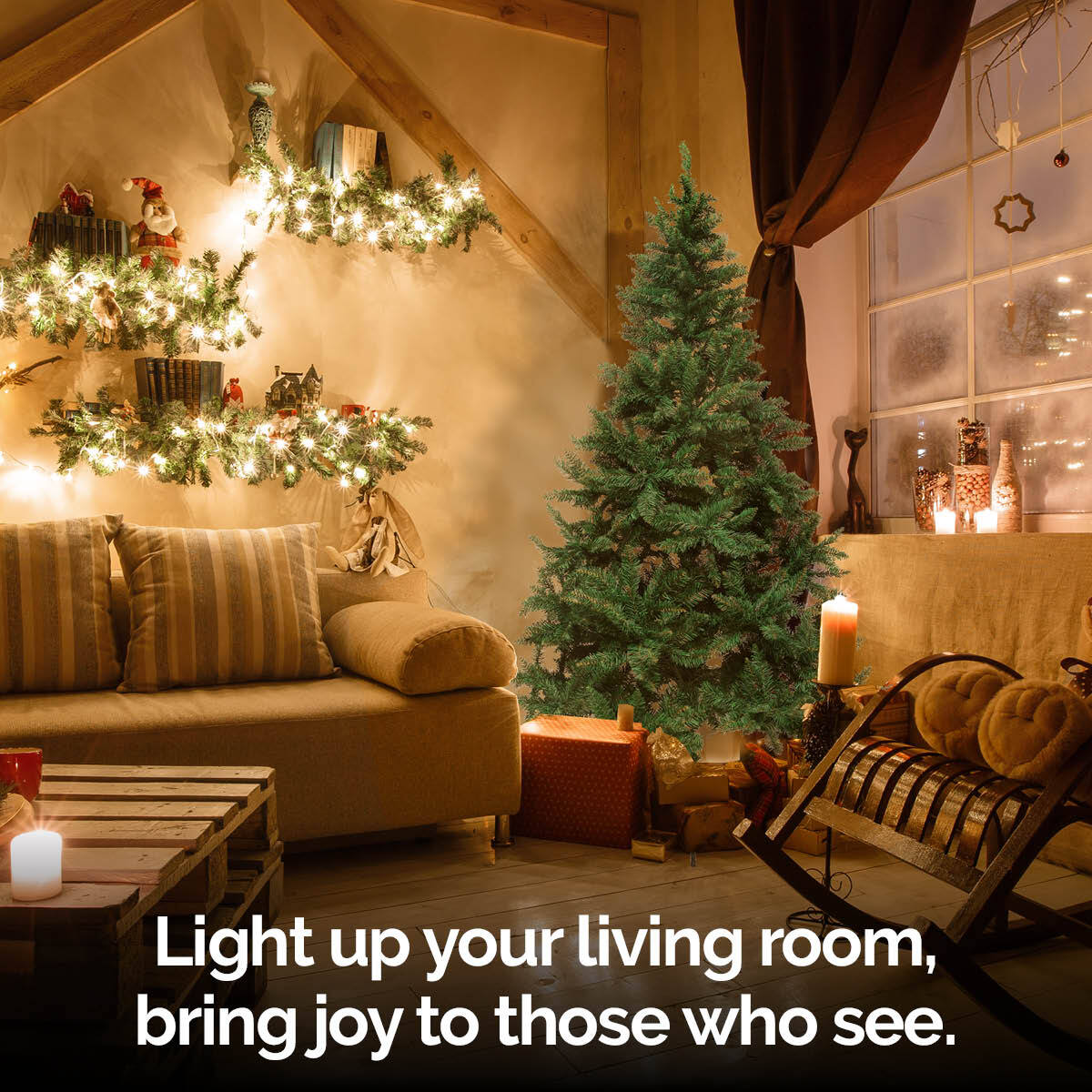 1.8m Full Figured Pine Tree with realistic green foliage and 800 tips, displayed with a sturdy metal stand, perfect for Christmas decorations.