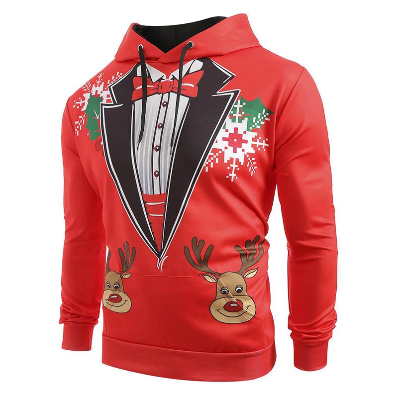 A stylish Christmas Fawn Hoodie featuring a unique fawn design, perfect for punk gothic fashion enthusiasts.