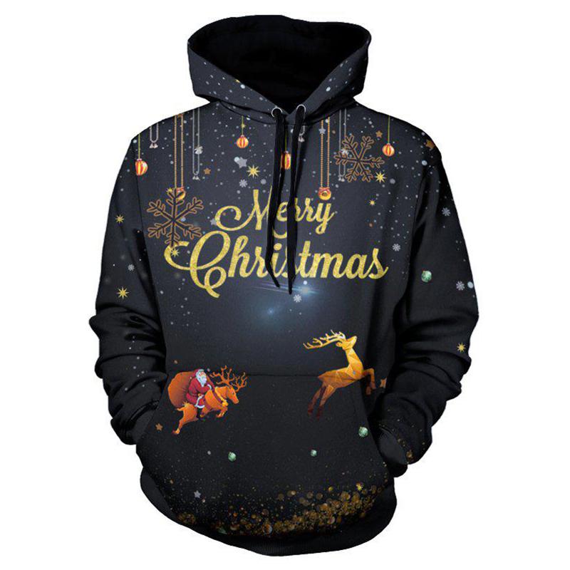 A stylish Christmas Fawn Hoodie featuring a unique fawn design, perfect for punk gothic fashion enthusiasts.