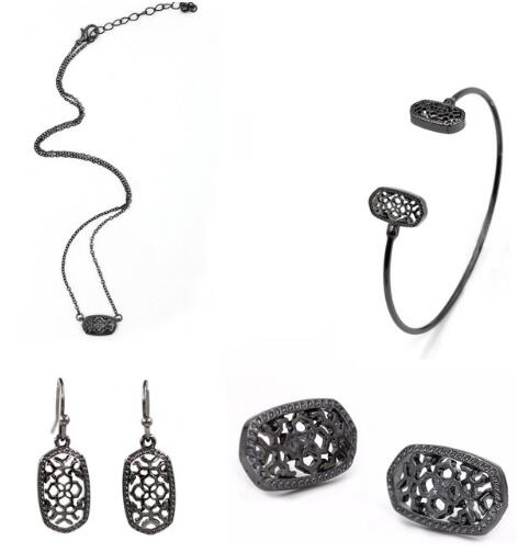 Kendra Style Small Oval Hollow Out Alloy Frame Earrings, featuring a delicate hollow out design perfect for Christmas gifting.