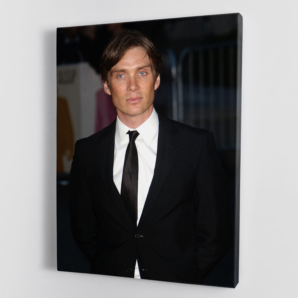 Cillian Murphy in 2016 canvas print showcasing his iconic look, perfect for home decor.
