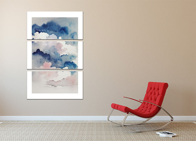 Clear Skies 3 Split Panel Canvas Print featuring three high-quality canvases with a cohesive design, perfect for enhancing any room's decor.