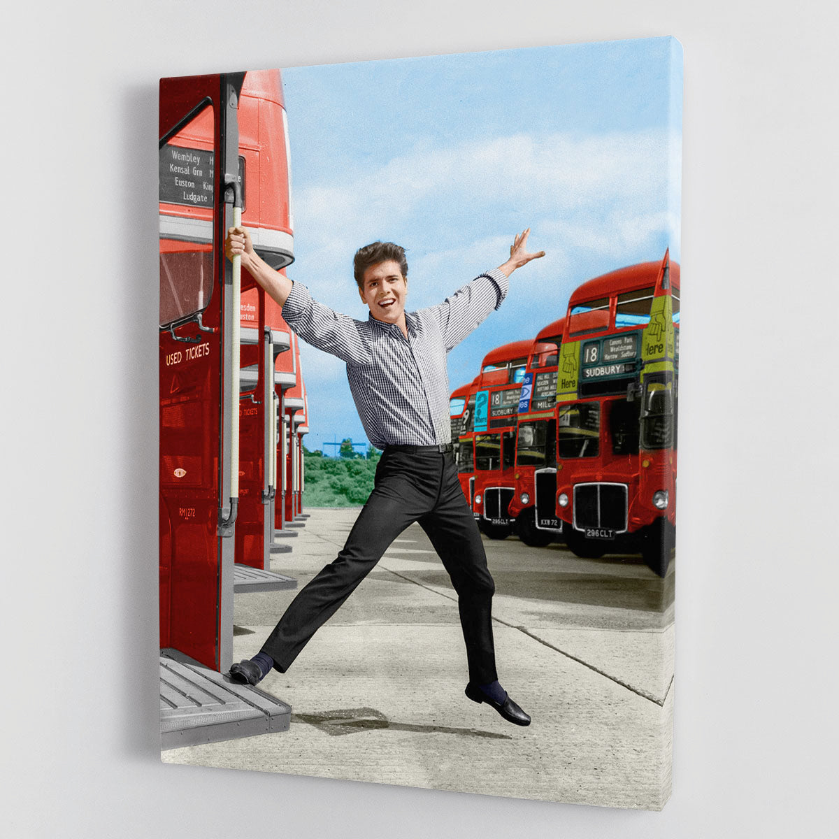 A beautiful canvas print of a cliff during summer, showcasing vibrant colors and serene landscape, perfect for home decor.