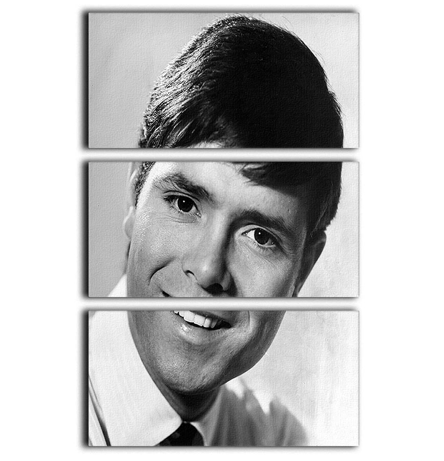 A stunning 3-panel canvas print featuring Cliff Richard from 1967, showcasing vibrant colors and detailed imagery.