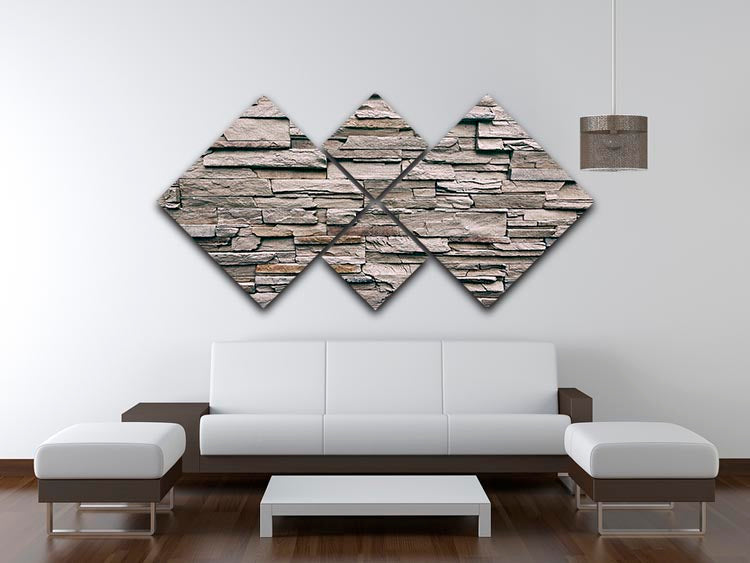 A modern 4-square multi-panel canvas artwork showcasing a harmonious design, perfect for enhancing interior spaces.
