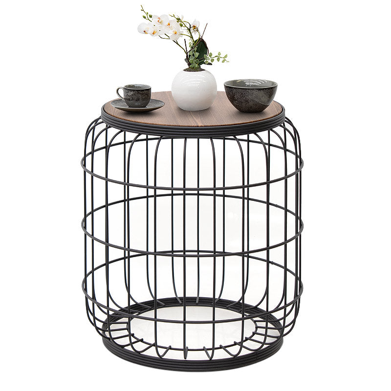 KAMIRA Black - Walnut Coffee Table showcasing a sleek design with a black MDF top and walnut accents, perfect for modern interiors.