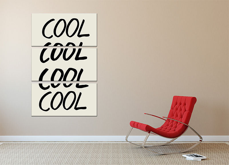 Cool Quote 01 3 Split Panel Canvas Print featuring vibrant colors and modern design, perfect for enhancing any living space.