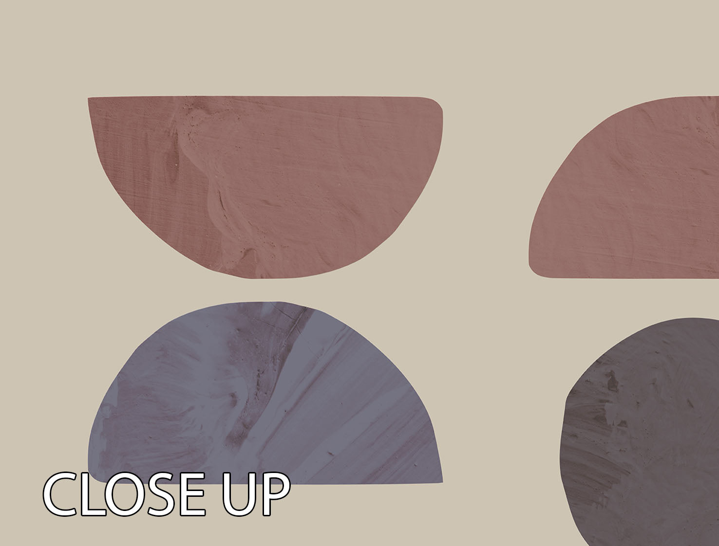 Collage 04 Sand 3 Split Panel Canvas Print featuring three elegant panels with a cohesive design, perfect for home decor.