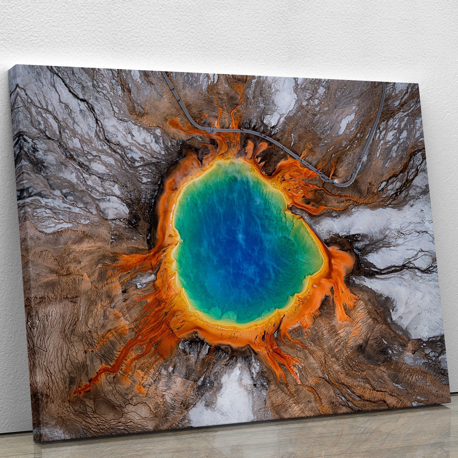 A vibrant collection of canvas prints and posters featuring modern art, nature scenes, and inspirational quotes, perfect for home decor.