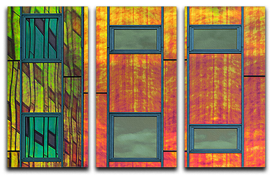 A beautiful 3-panel canvas print featuring vibrant colors and abstract designs, perfect for home or office decor.