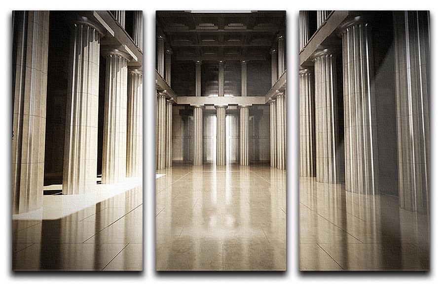 A stunning 3-panel canvas print featuring a captivating design, perfect for enhancing interior spaces.