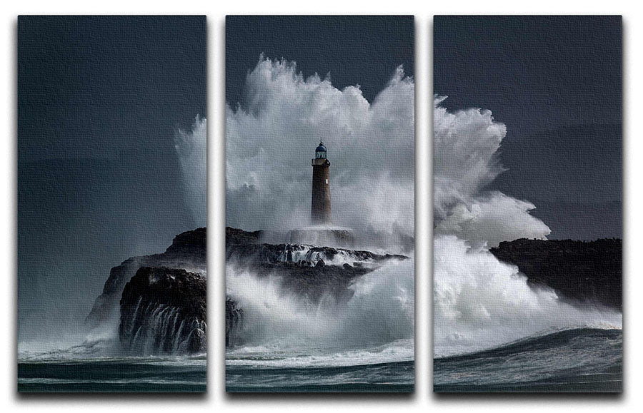 A beautiful 3-panel canvas print featuring modern art, enhancing the decor of a living space.