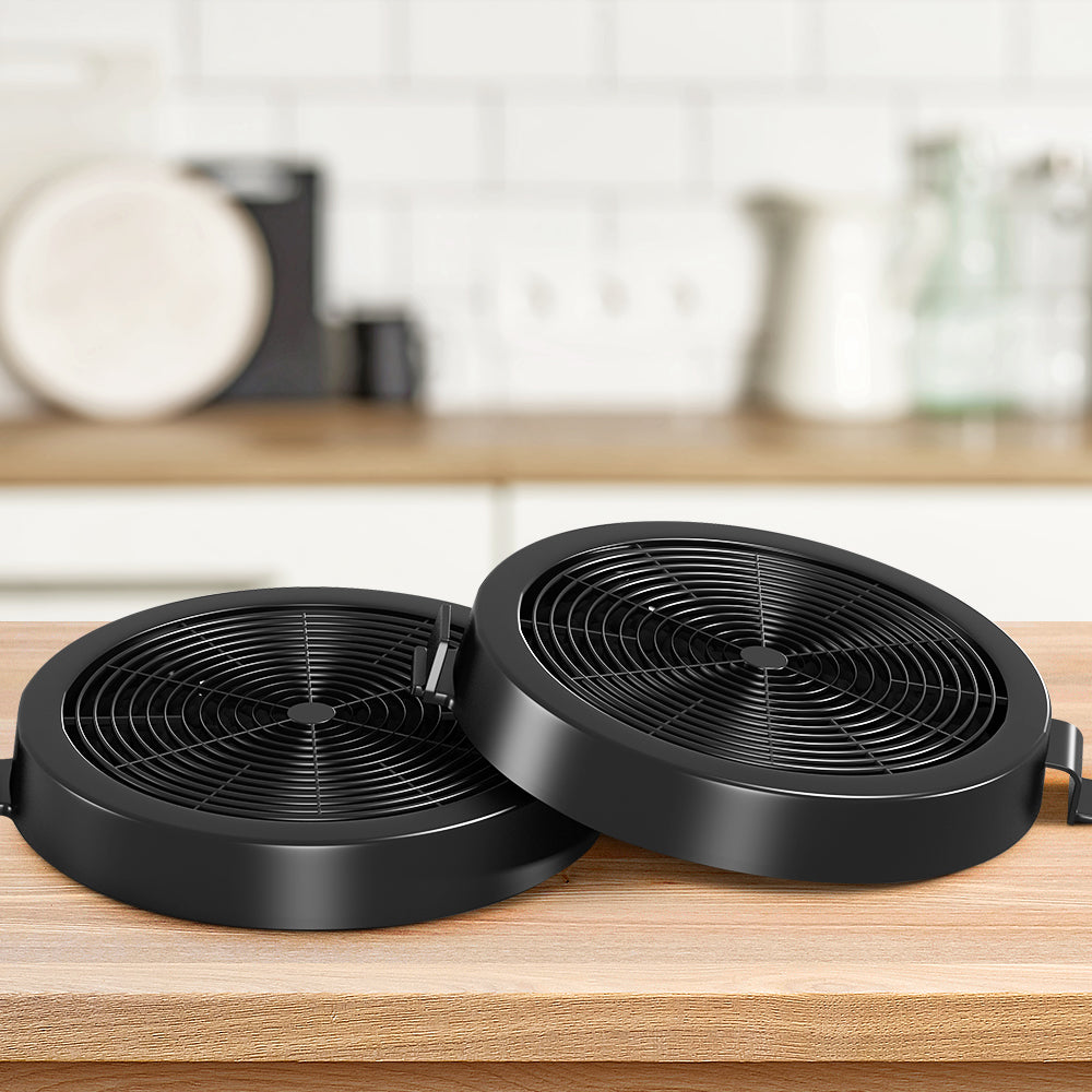 Comfee Range Hood Carbon Charcoal Filter, two pieces, designed for ductless range hoods, effective odour removal.