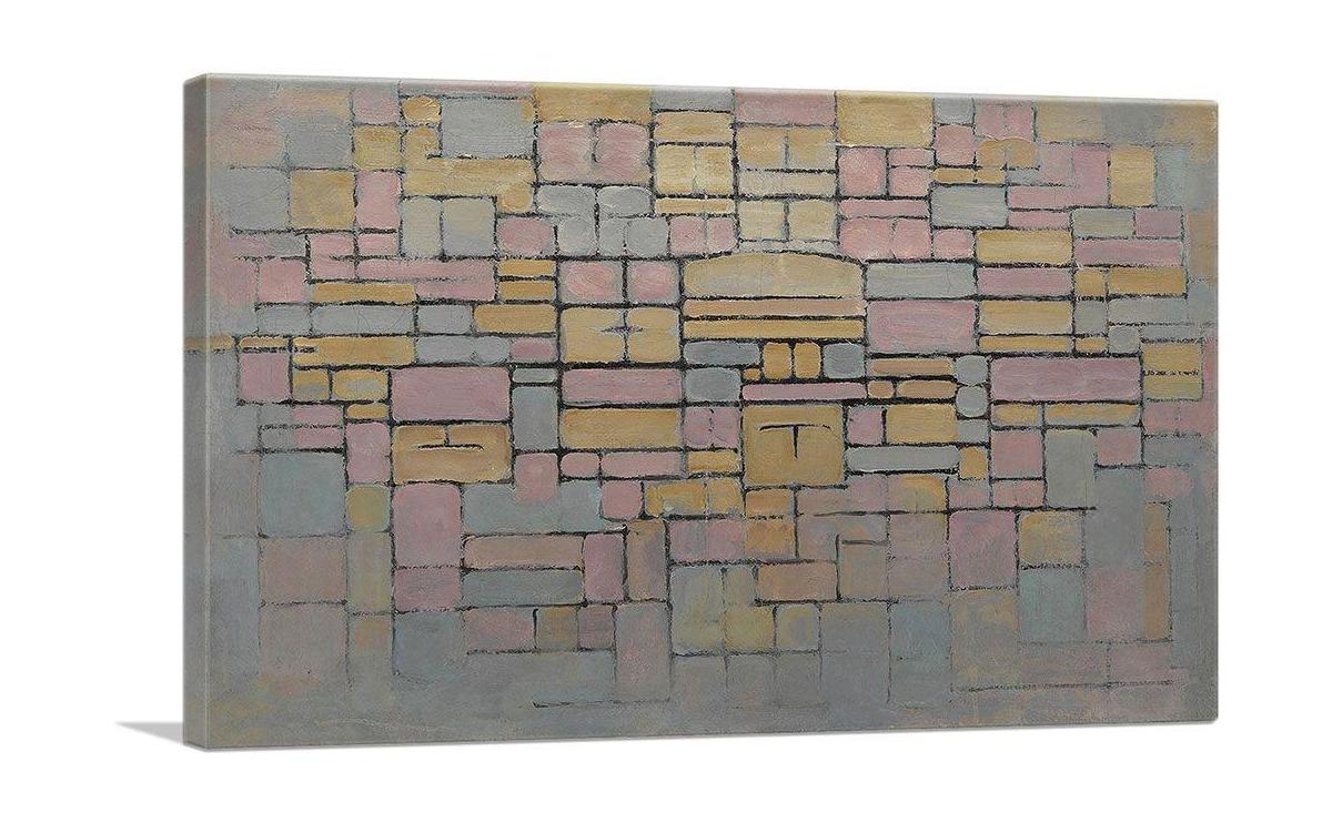 Composition No V 1914 canvas art featuring abstract design with vibrant colors, perfect for modern decor.