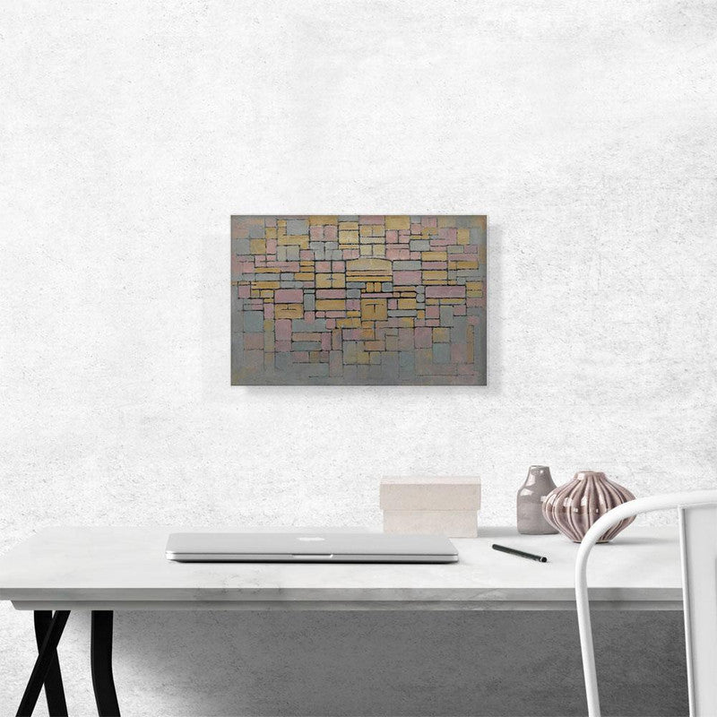 Composition No V 1914 canvas art featuring abstract design with vibrant colors, perfect for modern decor.