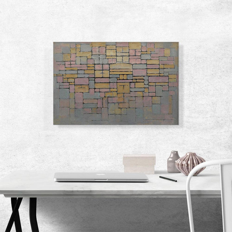 Composition No V 1914 canvas art featuring abstract design with vibrant colors, perfect for modern decor.