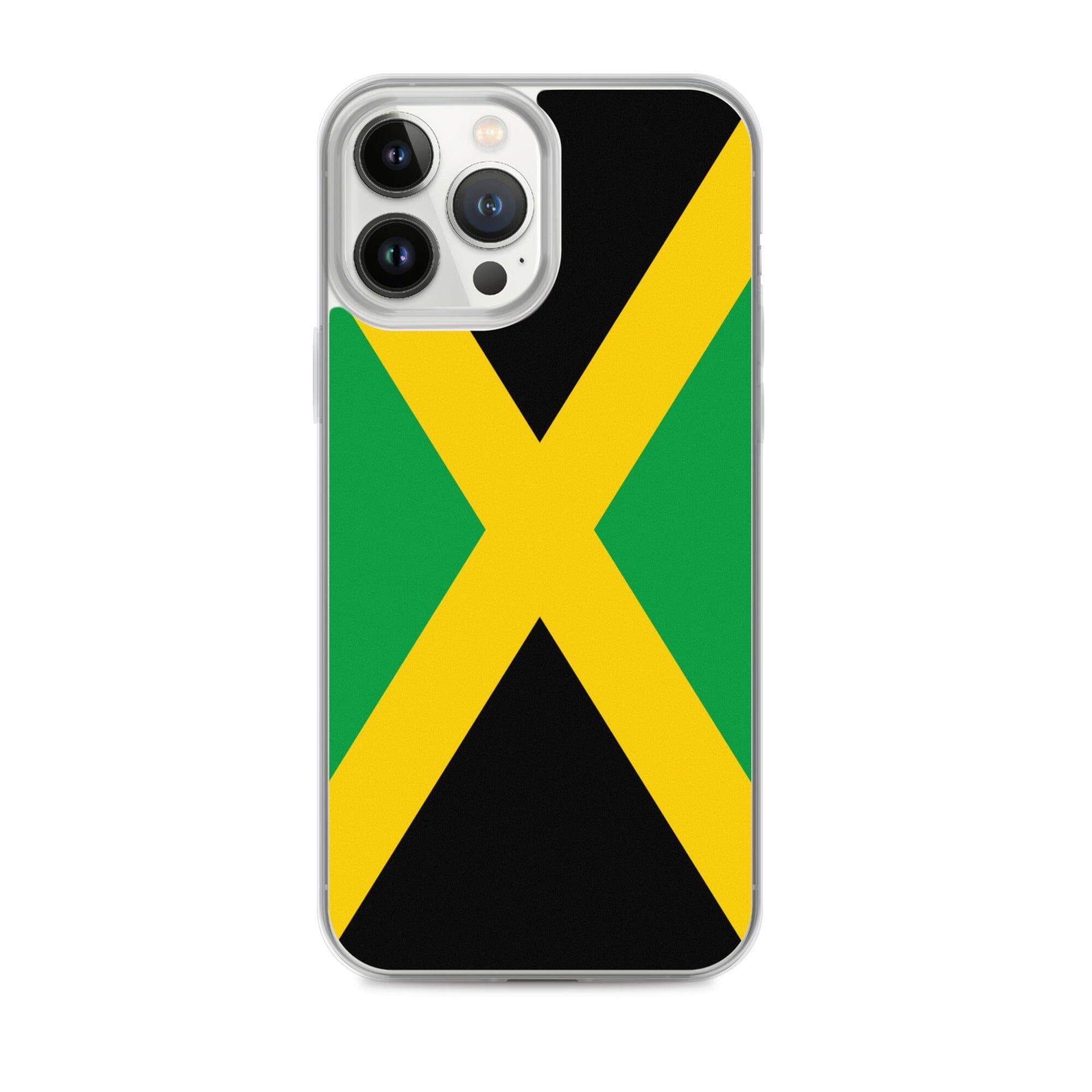 Coque pour iPhone avec le drapeau de la Jamaïque, offrant une protection élégante et durable.
