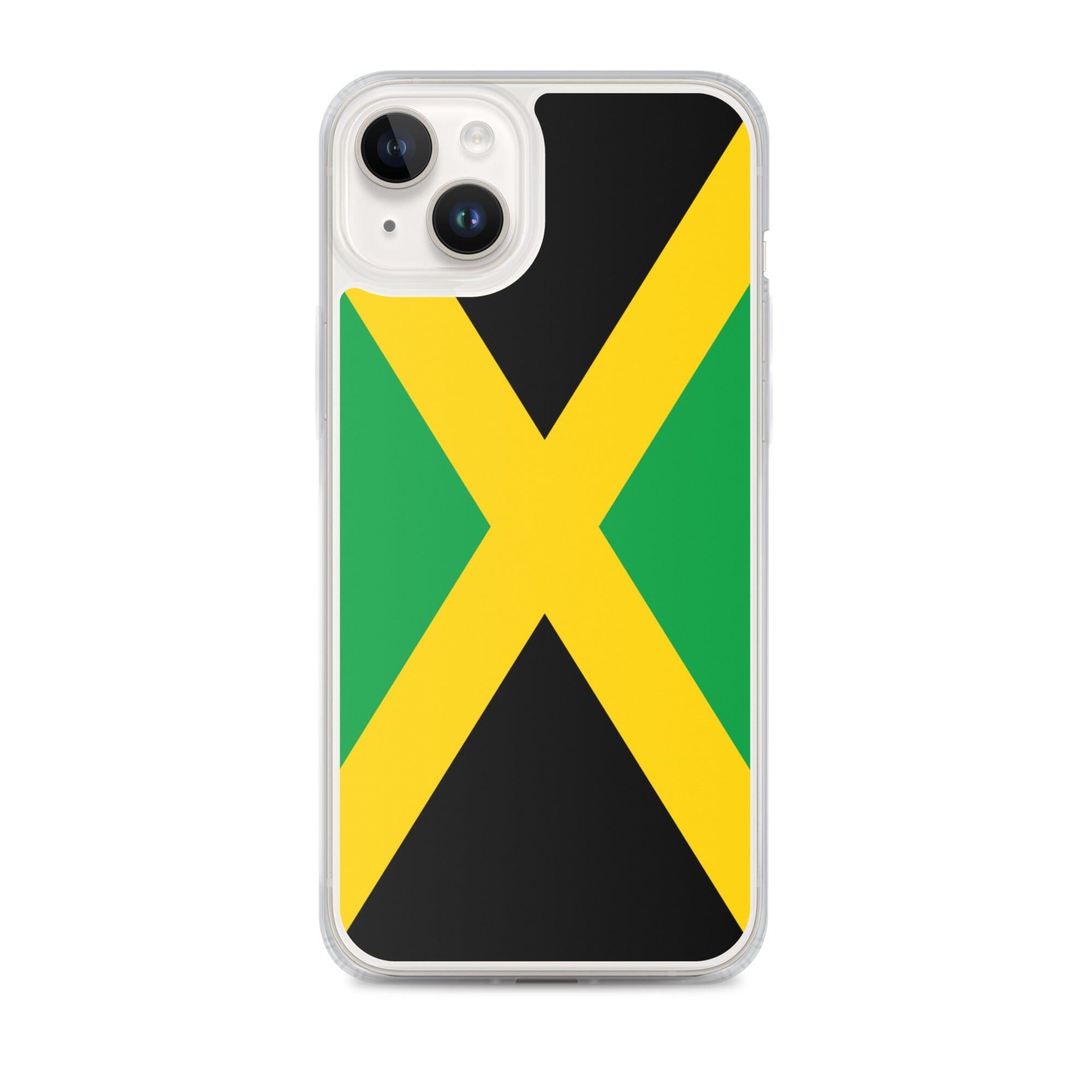 Coque pour iPhone avec le drapeau de la Jamaïque, offrant une protection élégante et durable.