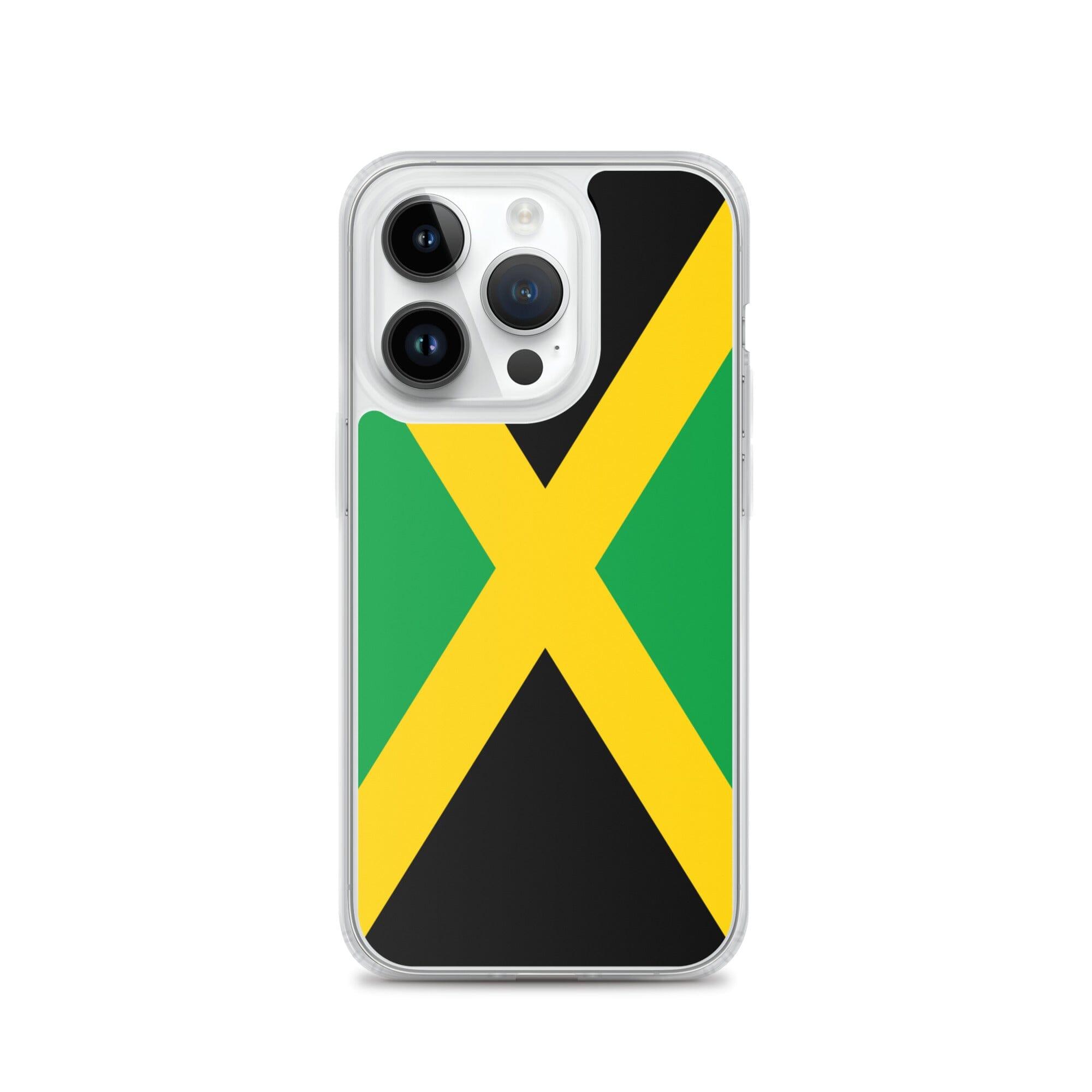 Coque pour iPhone avec le drapeau de la Jamaïque, offrant une protection élégante et durable.