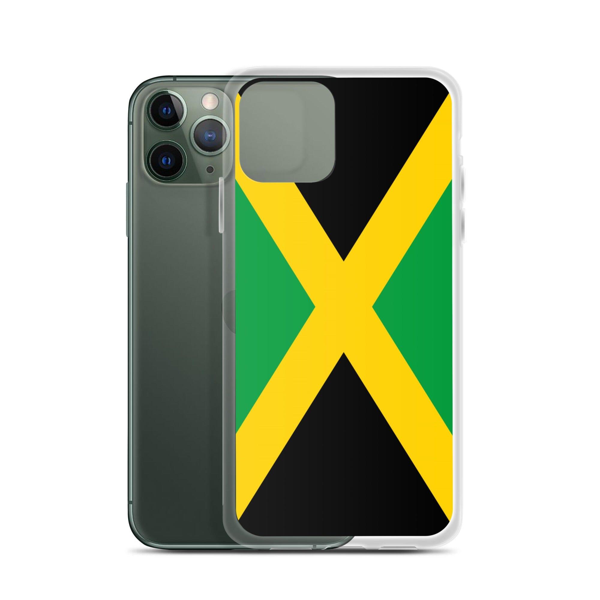 Coque pour iPhone avec le drapeau de la Jamaïque, offrant une protection élégante et durable.