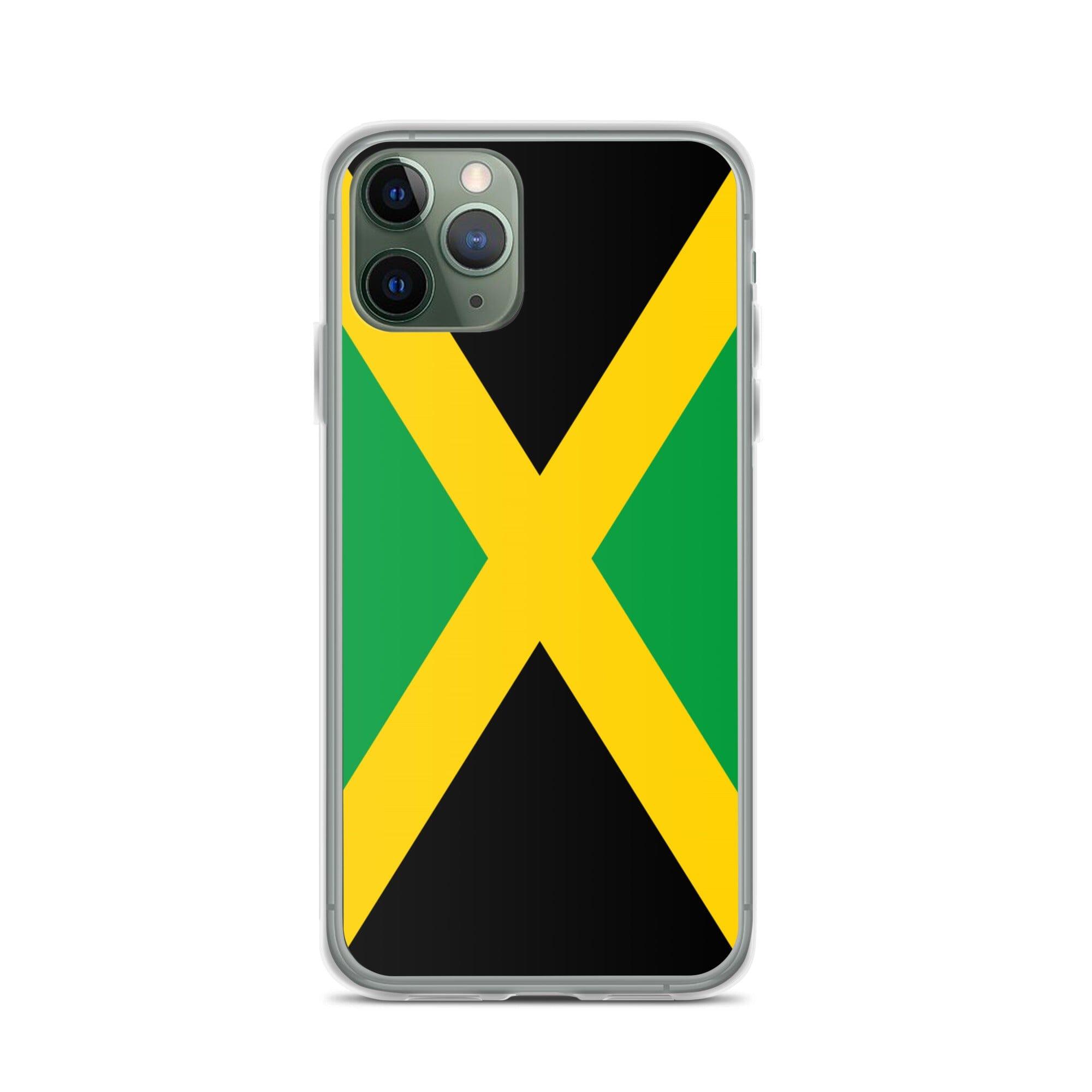 Coque pour iPhone avec le drapeau de la Jamaïque, offrant une protection élégante et durable.
