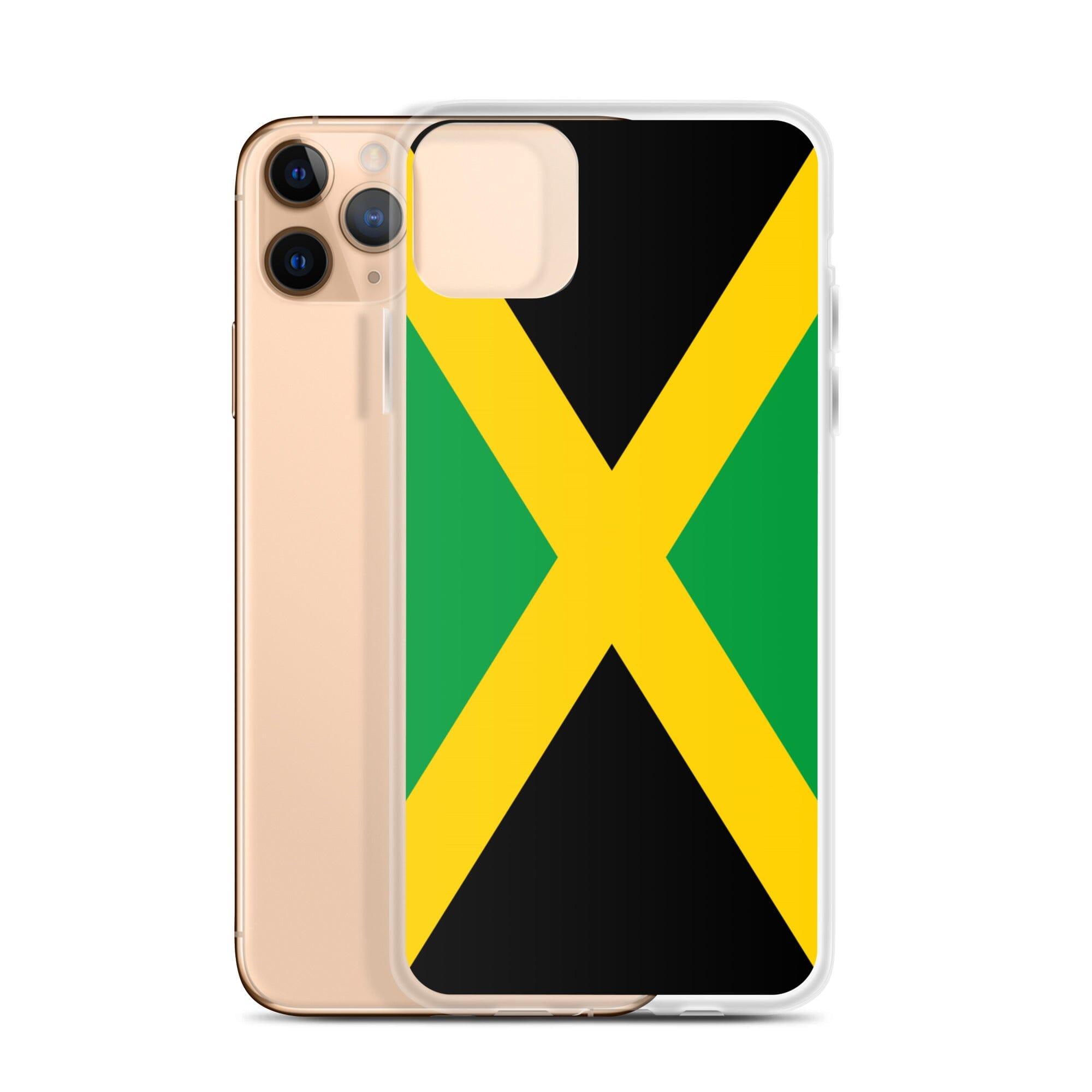 Coque pour iPhone avec le drapeau de la Jamaïque, offrant une protection élégante et durable.