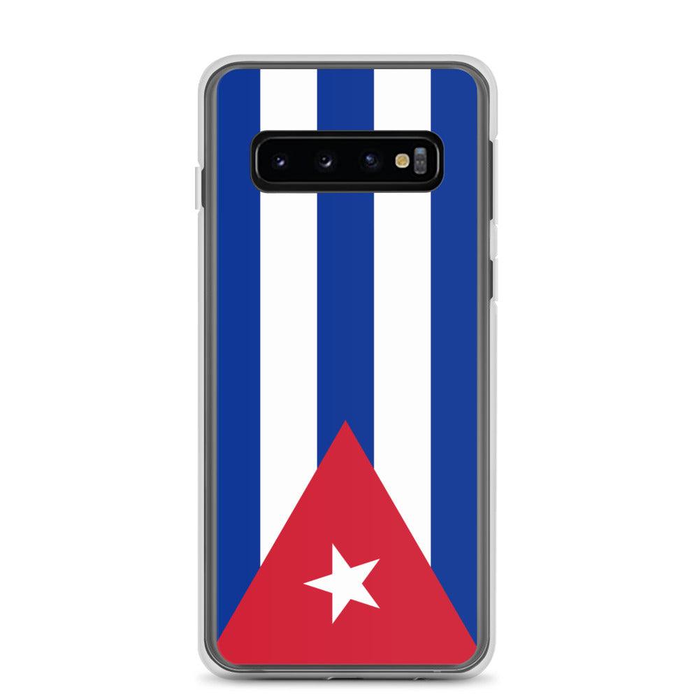 Coque de téléphone avec le drapeau de Cuba, en TPU, offrant une protection élégante et durable.