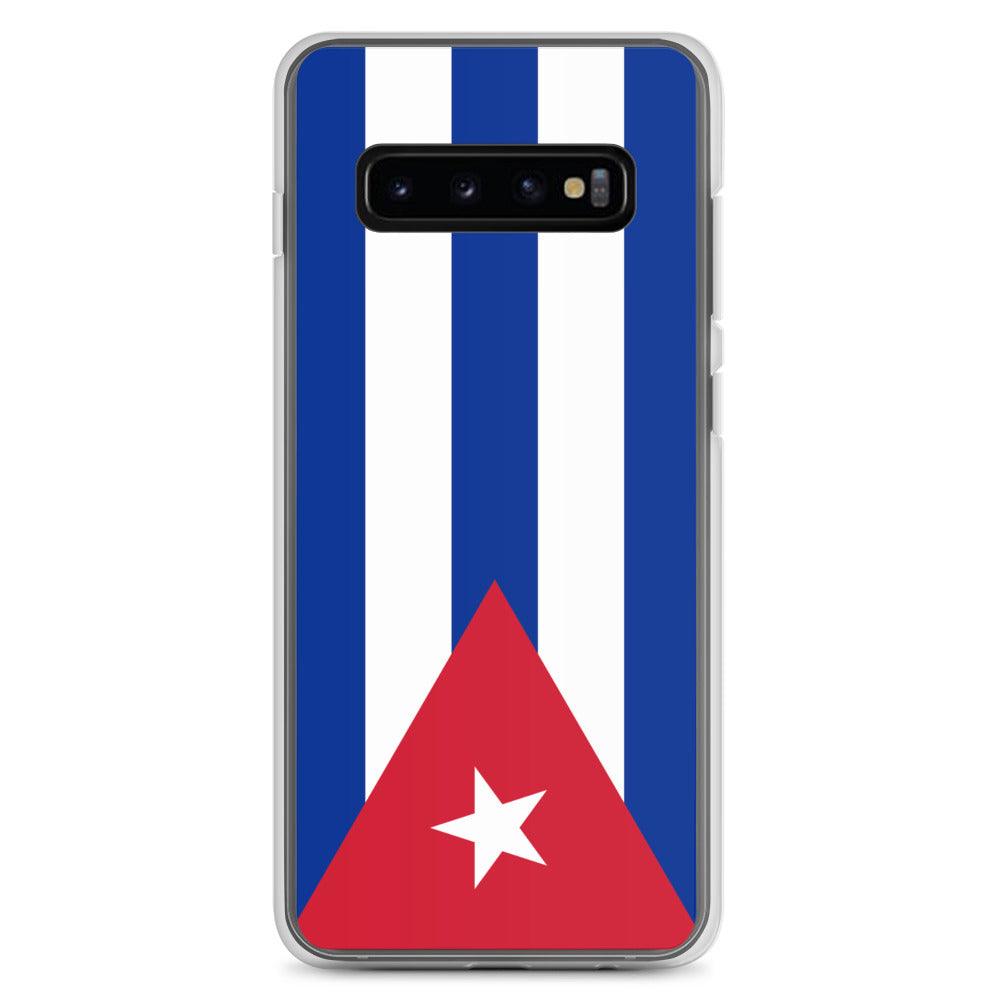 Coque de téléphone avec le drapeau de Cuba, en TPU, offrant une protection élégante et durable.